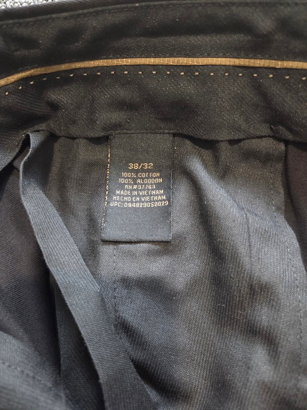 Mens Black pants 38×32  0050